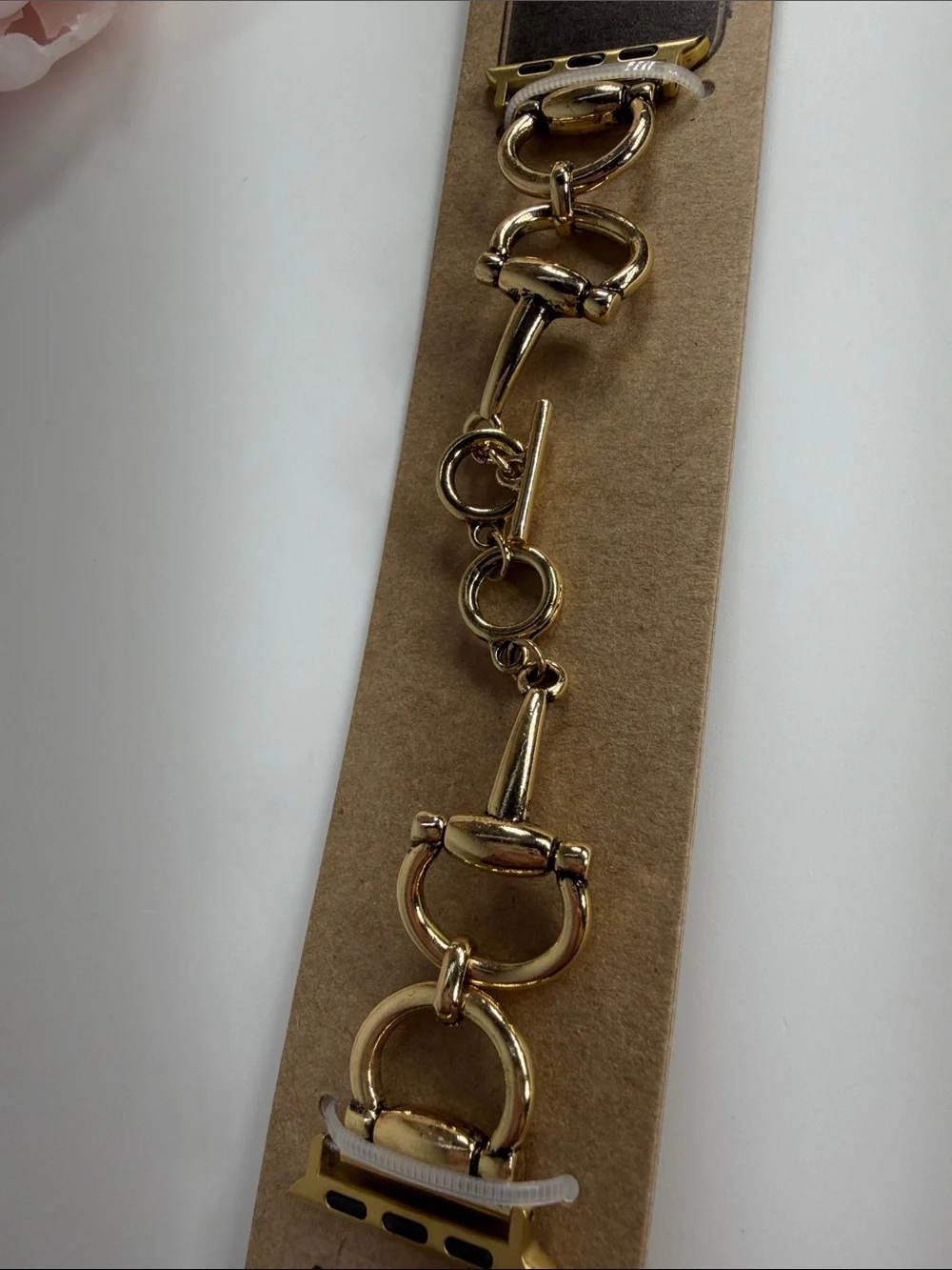 Gold Chain-Link Watch Band for Apple Watch (38mm–41mm)
